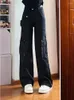 Jeans para mujeres Y2K Mujeres vintage Corea de Streetwear de gran tamaño Estética de carga Pantalones de cabeza de pierna ancha Men Alt Cloth