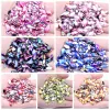 Flaskor 10000 st 4x8mm ab färger flatback Marquise Earth Facets Acrylic Rhinestone 3D ädelstenar Strass High Shine Diy Nail Art Decorations