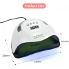 Dryers 114W UV LED Lamp 57 LEDS Nail Dryer For All Types Gel Nail Lamp Curing Nail Polish Manicure Tool With Smart Sensor LCD Display