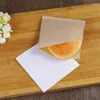 Hediye sargısı 100pcs/lot kraft kağıt ambalaj torbası yağlı su geçirmez 12x12cm 2 renk ekmek