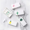3 griglie mini pillola cassa in plastica cassetta da viaggio in plastica simpatico tavoletta per pillola per pillola organizzatore di organizzatore contenitore dispenser case per la scatola di medicina da viaggio