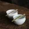 Cups Saucers Wizamony Jingdezhen Getränke Tee Tasse Teekanne Schüssel für grüne Keramikmesse Tasse Teetassen Chinesisches Porzellan
