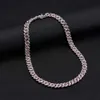 SGARIT Jewellery GRA OEM 14K 10K Gold Necklace Pink Blue Diamond Moissanite Tennis 5Mm Chain Jewelry