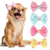 Dog Apparel Colorful Hair Clips Cat Sweet Bow Hairpins Barrette Puppy Beauty Supplies Pet Butterfly Bows