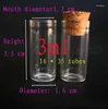 Storage Bottles Capacity 3ml Wholesale 100pcs Test Tube Glass Small With Corks Vials Jar