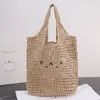 Luksusowa torba designerka torba plażowa torba torebka torebka damska klasyczna trawa tkana torba na ramię