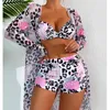 Costumi da bagno femminile estate sexy bikini 2024 costumi da nuoto donne spingono femminile in spiaggia per nuotare abiti da bagno con bidone bikini piscina