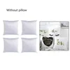 Almohada 40x40 Blanco Sublimación en blanco Capa de caja Cubierta Capa de almohada para transferencia de calor Presiona como regalo de bricolaje 10 piezas