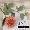 장식용 꽃 2pcs 빈티지 Dahlia 인공 실크 긴 지점 가정 결혼식 크리스마스 가을 장식 가짜 꽃 거실 배열