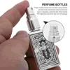 Storage Bottles 4 PCS Perfume Bottle Terrarium Glass Containers Tube Anodized Aluminum Nozzle Travel