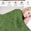 Mantas Astroturf exuberante césped de césped atlética textura de campo de tiro manta de cama suave delgada