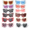 Wedding Accessories Love Heart Sunglasses Woman Big Frame Personality Sunglass Fashion Cute Sexy Retro Cat Eye Vintage SunGlasses Pink Female