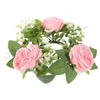 Fleurs décoratives fleurispieces tables anneau couronne de décoration de décoration de décoration de mariage