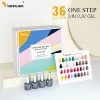 Olja 7.5 ml venalisa gel nagellack set vip4 hema gratis nagelmanikyr blötlägg av basen nowip topcoat uv led nagelgel lack kit