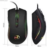 Souris souris de jeu professionnel optique haut de gamme avec 7 rétroéclairage LED de couleur lumineuse et conception ergonomique 3200 DPI adapté aux joueurs lol CS Y240407