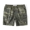 Heren shorts Heren Camouflage Shorts 2024 Zomer retro -Amerikaanse amekaji katoen half broek jeugdheren casual buiten recht werk kleding J240407
