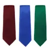 Nekbanden klassieke stropdas 7,5 cm zakelijke halslijn vaste kleur matching trouwjurk set heren stropdas mode solide kleur streep gravat accessoires c240412