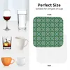 Tafelmatten Ramadan Mubarak Patroon Coasters Keuken Placemats Waterdichte isolatie Cup Coffee voor Decor Home Telware Pads Set van 4