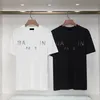 Herrendesigner Fashion T-Shirt Schwarz-Weiß Kurzarm Luxusbrief Grafisches T-Shirt