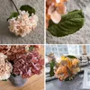 Decorative Flowers Maintenance-free Artificial Uv Resistant Realistic Simulated Hydrangea For Home Decor Weddings