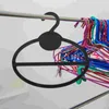 Hangers 10 pc's sjaalrek rond haak knie hanger lint organizer opslag nek plastic voor kast