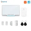 Kits Smartrol WiFi Security Alarm System Tuya Smart Alarm Sensor Kit Remote Monitor Fireproof Burglar Home Safety Protection Alarms