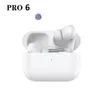 Écouteurs Bluetooth Pro6 TWS TWS Touchez un mini casque dans l'oreille Sport Handsfree With USB-C Charging Box pour Xiaomi iPhone Mobile Smart Cell Phone