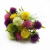 Kwiaty dekoracyjne 5PCS sztuczny kwiat plastikowy wazon mniszka lekarskiego do dekoracji domowej produkty domowe Fałszywe rośliny