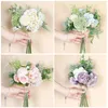 Decorative Flowers Ins Style Artificial Embroidery Bouquet Simulation Plant Bonsai Wedding Decoration Home Rose