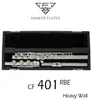 Professional Sankyo CF401 FLUTE ETUDE E Key Split Silver Plated FLute C tone 17 Holes Open Offset G Copy6896131