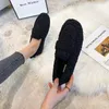 Casual Shoes Women's Winter Warm Outdoor Plush Design British Style White Snow Boots Ladies 'Flats Large Size 41-43