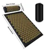 Shiatsu Acupressure Mat Spike Massage Pad Kuznetsovsアプリケータースポーツフィットネスクッション枕マッサージヨガマットピラティスエクササイズ240325