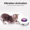 Smart Cat Teaser OVNI PET PET Turnatable Treining Treining Toys Charging Cat Cat Teaser Substituível Feather Interactive Auto 240401