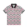 2024 Italië Heren Polo Shirts Man T -shirt High Street Borduurwerk Solid kleur Polo's Kouseband afdrukken topkwaliteit Cottom kleding T -stukken