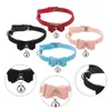 Dog Collars 4 Pcs Collar Bow Tie Kitten Pet Flocking Cat Bell Decorative Girls Choker