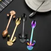 Spoon Cartoon un unico elegante ottimo per servire dessert inossidati inossidabile inossidabile squisito caffè squisito carino