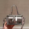 Designerinnen Frauen look mini kosmetische häupttasche italien luxury brand vlogo obere griff nappa leder kupplungsbeutel lady crossbody gurt trunk box Handtasche Handtasche