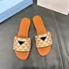 النسيج مصمم النعال Tazz Slippers مطرزة صندال المثلث شريحة النساء