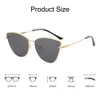 Lunettes de soleil 2022 Hot Fashion Grand Retro Cat Eye Lunettes de soleil Femmes Tendance Été Lunes de conduite UV400 Womensl2404