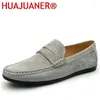 Chaussures décontractées en cuir authentique en daim de haute qualité Mandons masculins MOCASINS MOCCASINS MAN LUXURES SLIPS LE CONDUCTION CONSTANT