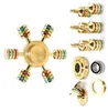 Spinning Top Spinner Rainbow Metal Koperlager Brass Fidget voor Autisme Volwassen Anti verlicht Stress Handspeelgoed Spiner 2211292660306