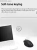 Mäuse Lenovo M27 Wireless Bluetooth -Maus Dual -Modus -Verbindung Soft Ton Keot
