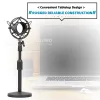 Stand Tabletop Microphone Stand Shock Mount For AUDIO TECHNICA ATR2500 ATR 2500 USB ATR2500USB Desktop Table Desk Mic Boom Holder