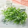 Fleurs décoratives 8pcs en plastique artificiel lavande fausse plantes mariage maison de jardin décoration de bouquet de mariée