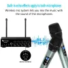 Microfoni FIFINE UHF Dual Channel Microfono portatile wireless microfono EasyTouse Karaoke Wireless Microfono System K036