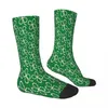 Chaussettes masculines St Patricks Day Shamrock Products Ice Hockey Male Mens Femmes Summer Stockings Polyester