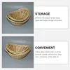 Zestawy naczyń stołowych Bamboo Storage Kosz dekoracyjne koszyki domowe jajka domowy uchwyt gospodarstwa domowego naturalny styl sundries ziarno