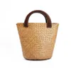 Bags Ladies Beach Ethnic ręcznie robione słomkowe, popularne w Internecie modne damskie wiadro Casual