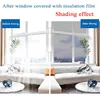 Window Stickers Gold Waterproof Film One Way Mirror Silver Insulation UV Rejection Privacy Tint Films