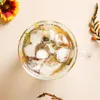 Kieliszki do wina 330 ml Klastra małego kwiatu przezroczyste szkło letnie lodowe mleko kawa kubek herbata odporna na ciepło domowe uchwyt śniadaniowy prezent